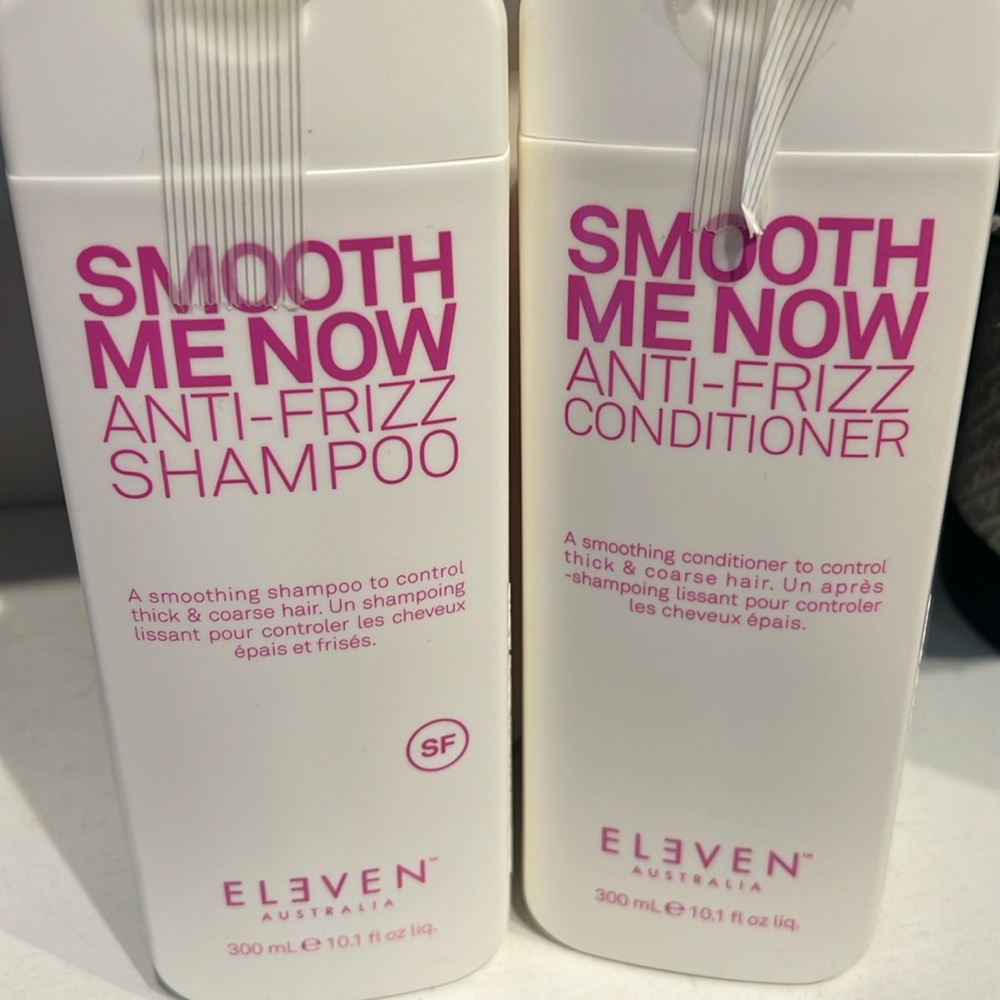 Eleven Smooth me Now anti-frizz shampoo and conditioner